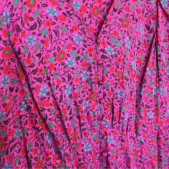 NWT VERONICA BEARD Lasanna Floral Dress in Fuchsia Sz XS/0 - Picture 3 of 5